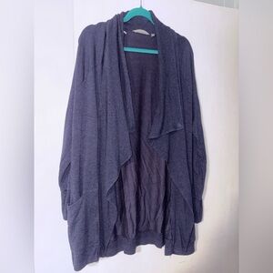Athleta deep blue/Charcoal Draped Cardigan